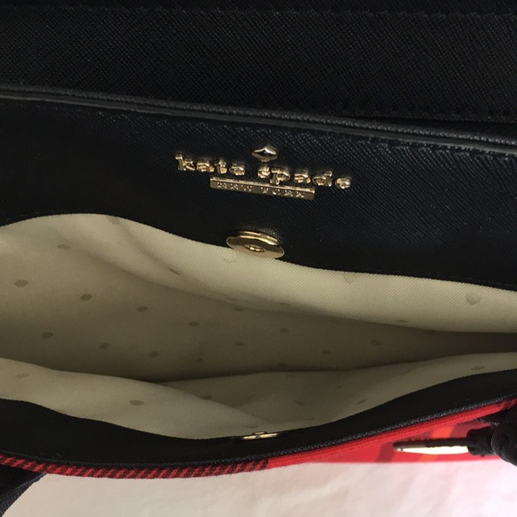 NWOT Kate Spade Cameron Street Plaid Candace Leather Satchel Bag - Picture 11 of 16
